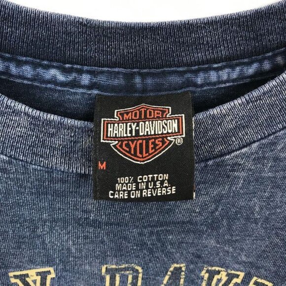 Harley Davidson Manatee River Bradenton FL M Blue Tshirt Short Sleeve Crew Neck - Picture 7 of 9